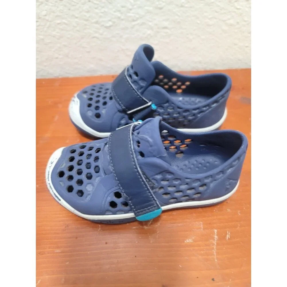 Plae Kids 8‎ Blue Water Fisherman Strap Breathable Holes Shoes